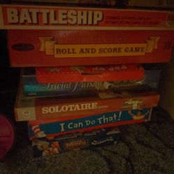 Vtg Board Games Set 