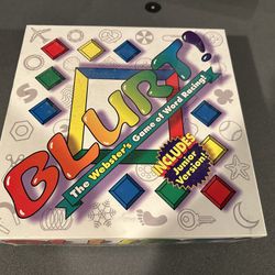 BLURT! The Webster's Board Game of Word Racing & Junior Version - VTG 1995