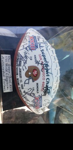 1988 world series pro team signed football.