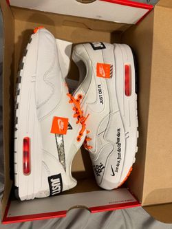 Nike Air Max 1 Just Do It White Orange 2018 – Size 10