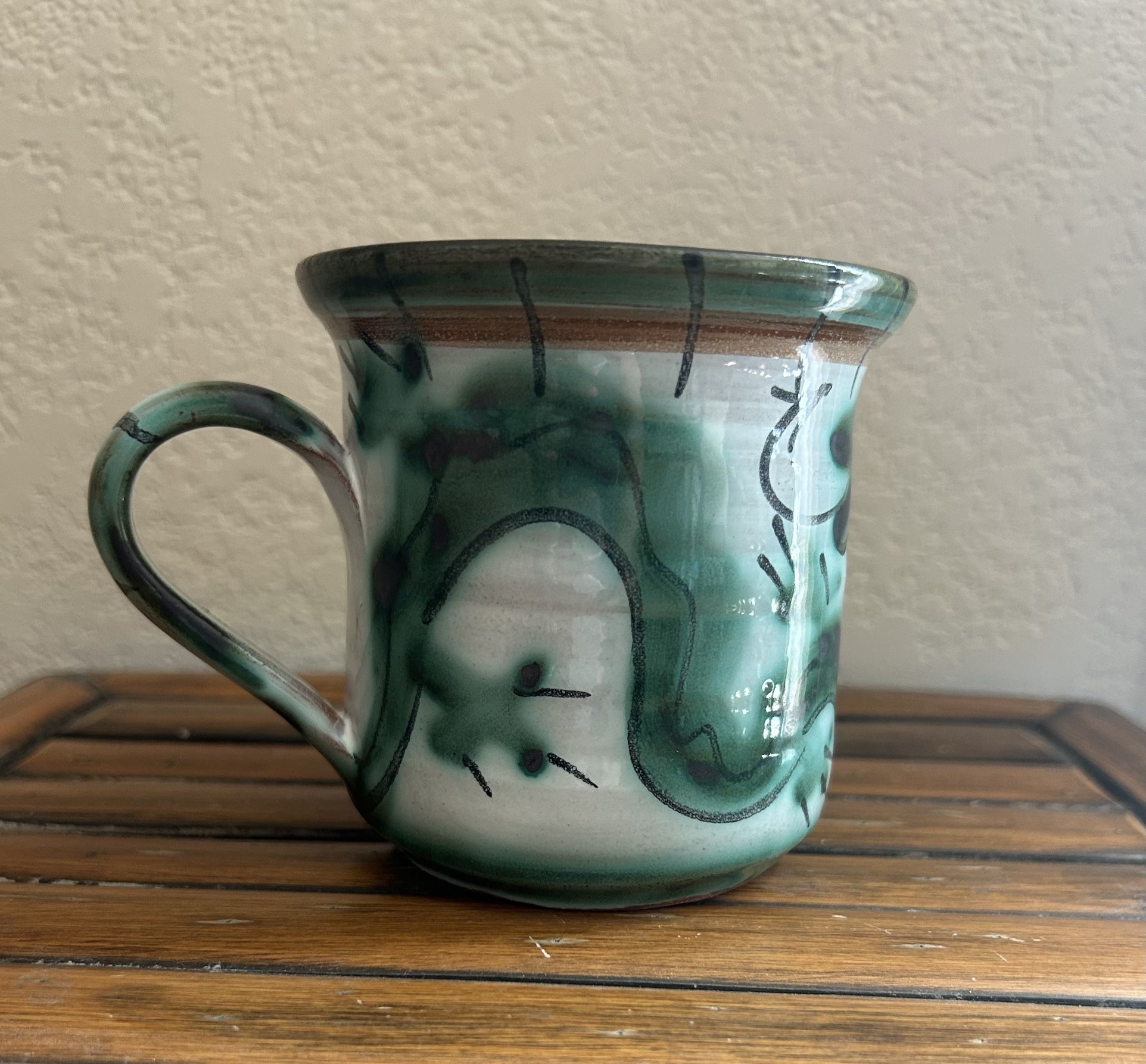 Tintagel Pottery Handcrafted Mythical Dragon Mug