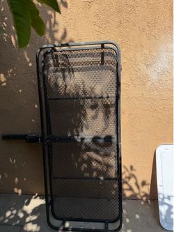 Black steel basket cargo carrier 500 pounds