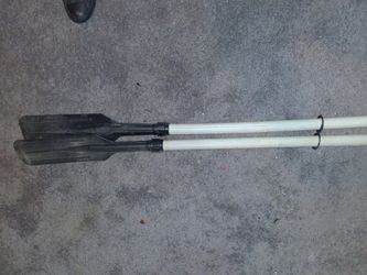 16 IN" CANOE PADDLES aluminum handles and hard  industrial plastic ors