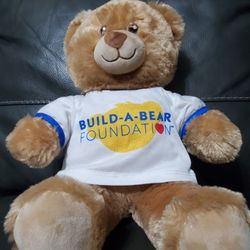 Build A Bear Workshop Lil Brownie Foundation Shirt Soft Teddy Bear 15" Tall