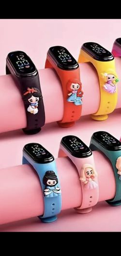 Mermaid LED Display Waterproof Watch