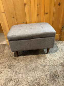 Storage Ottoman With Lift Up Lid
