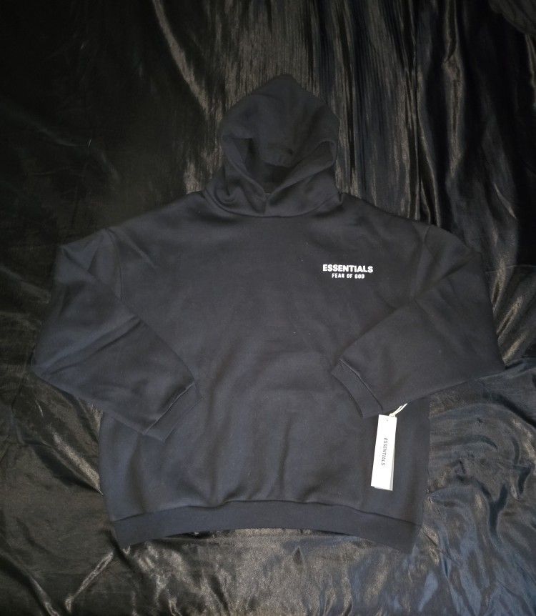Fear Of God Essentials Hoodie, Dark Oatmeal, Sizes S, M, & L