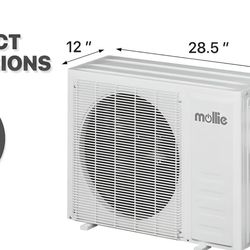Mollie 12000 bTU 550 Sqft Of Coverage (Condenser Onlyll)