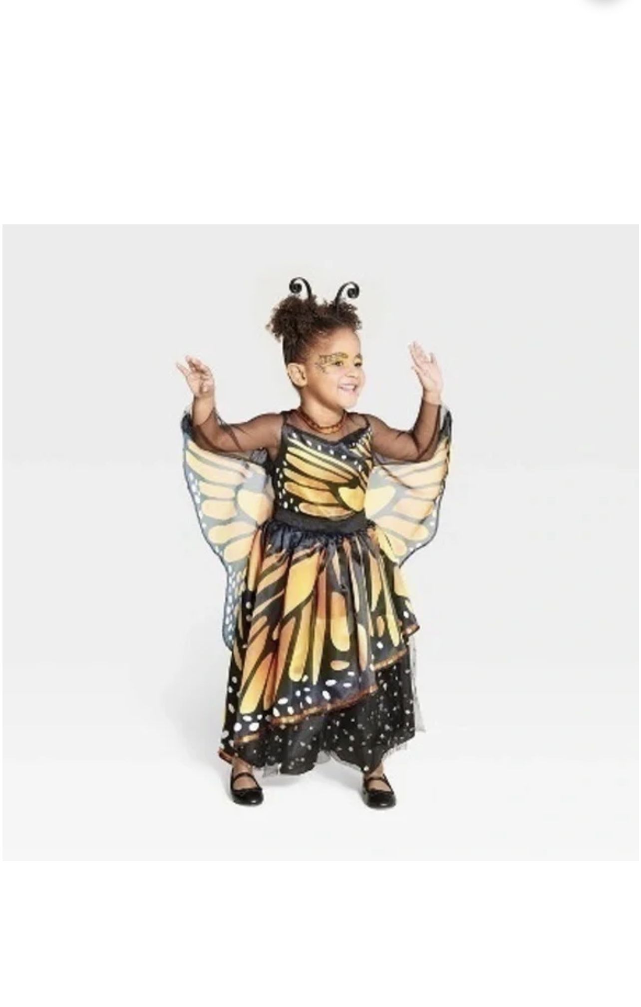 HYDE & EEK Monarch Butterfly Costume, size 4/5