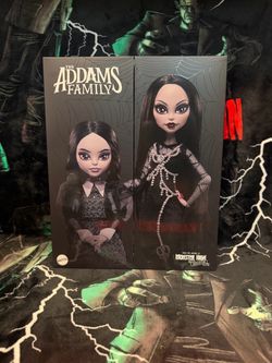 Monster High Skullector Addams Family Morticia & Wednesday Doll Two-Pack