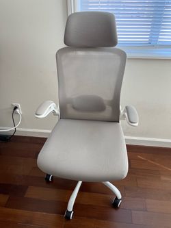 Office Chair, White, Gray