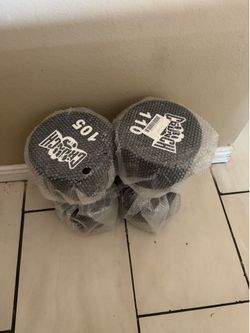 Single 110lbs and 105lbs dumbbells commercial 50$ each