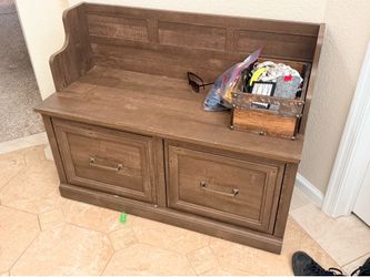 Shoe Organizer and Bench