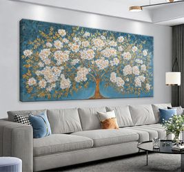 Tree Of Life Large Wall Art Decor 29"x58" Canvas Wall Art For Living Room