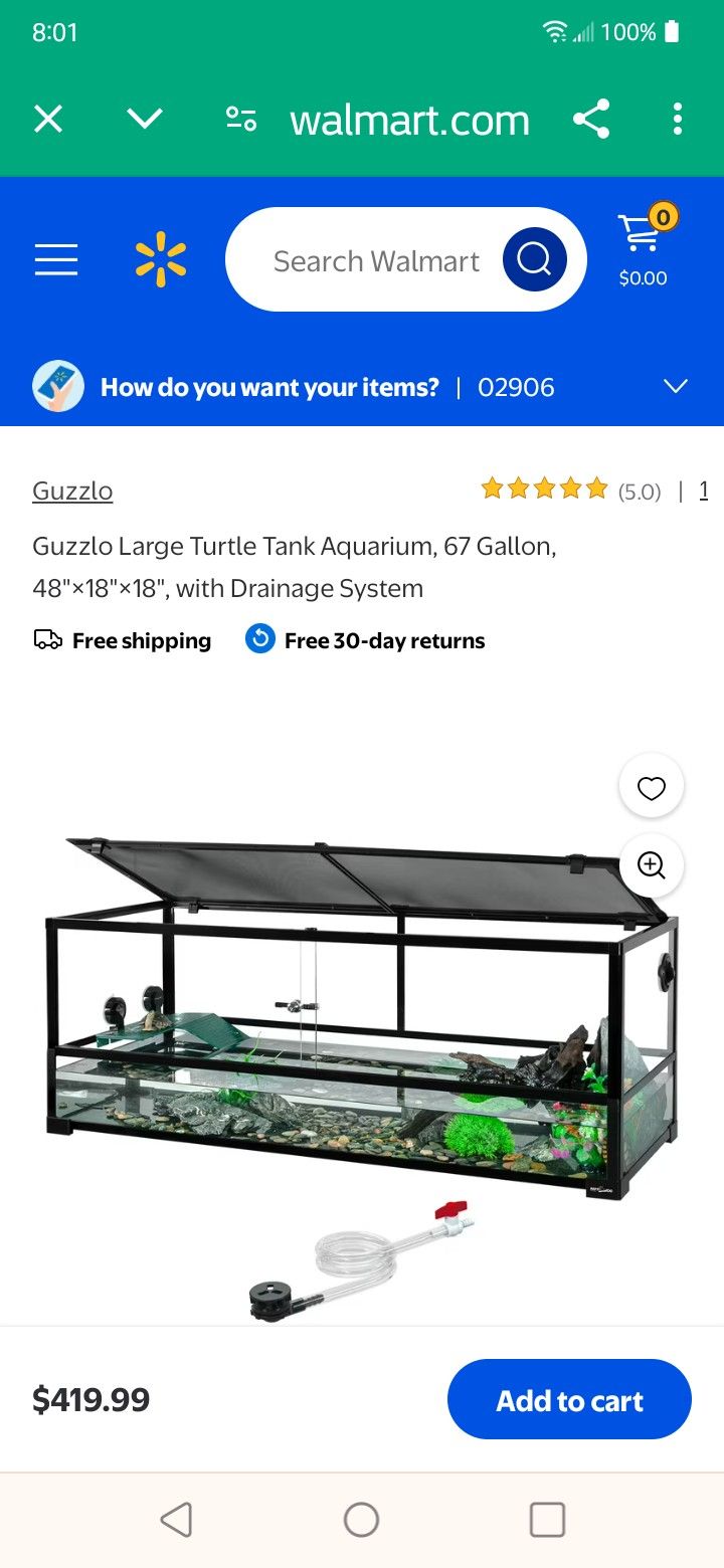 Reptile Tank 96gallon