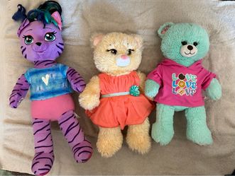 Build a Bear Stuffed Animals x3