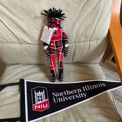 NIU Huskies - Northern Illinois U Pennant And Dammit Doll