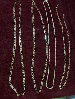 Hermosas Cadenas De Oro Laminado