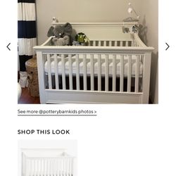 Pottery Barn Kids - Larkin Camelback 4-in-1 Convertible Crib