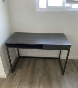 Modern Black Coffee Table with Storage Shelf