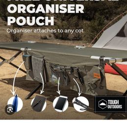 Tough Outdoor Cot Organizer . New Comes In A Bag.