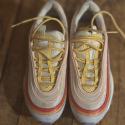 Nike Air Max 97 sneakers in an orange, yellow, and red color-way Size 7