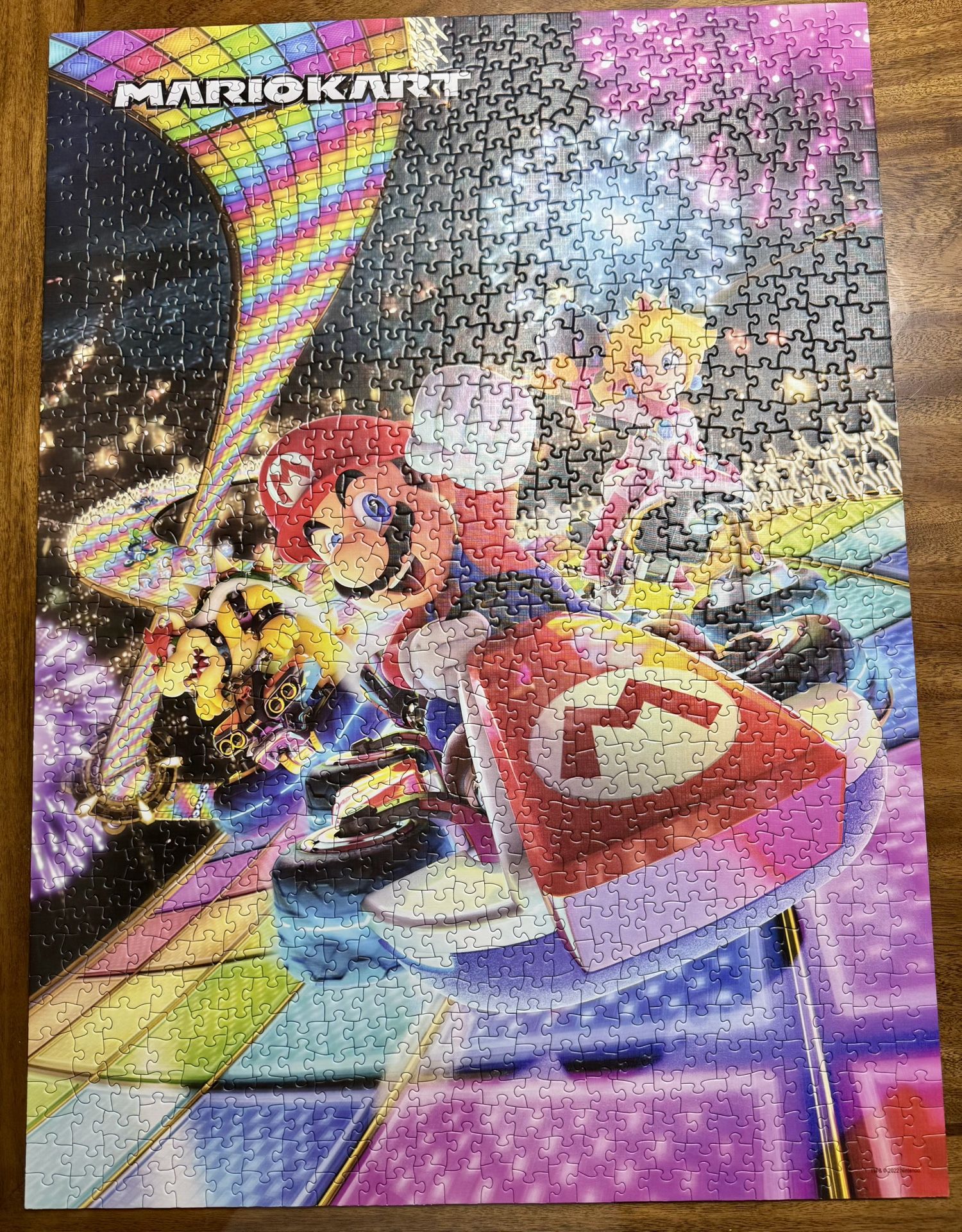 Mariokart Rainbow Road 1000 pc puzzle