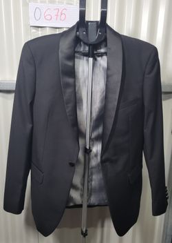Needle Stitch Black Tuxedo Blazer Size 38L (0676)