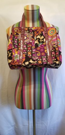 Vera Bradley Hand Purse Purple Multi Color Check Other OFFERS