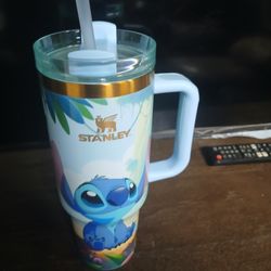 New Stanley Tumbler With Disney Cartoon Stitch 40 Oz $25