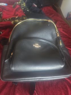 Original coach large size back pack black like new