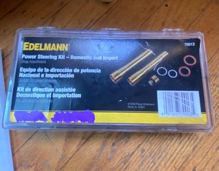 Edelmann 70013 Power Steering O-Ring, Teflon Seal, and Copper Washer Assortment with Tools