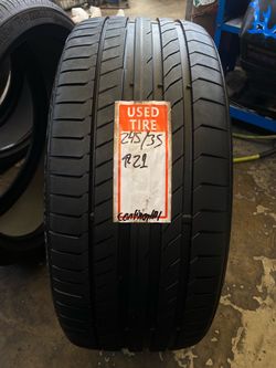 1 Continental Used Tire 245/35/21