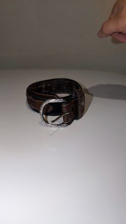 Nocona Kids Western Leather Concho Belt - Size 22