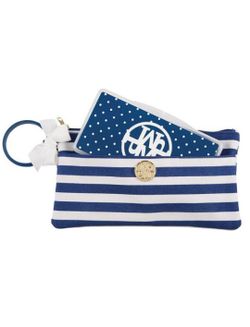 Blue mud pie diaper and baby wipes case