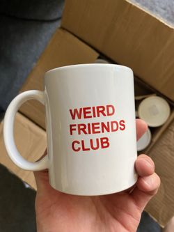 Coffee mugs cups - weird friends club - gift ideas!