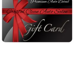 Premium Quality Auto Detail Gift Certificates Available 
