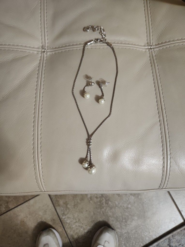 Brighton Silver Chain With Earrings 925silver