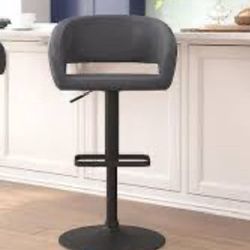 Gray Swivel Barstool