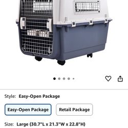 Airline approved dog crate