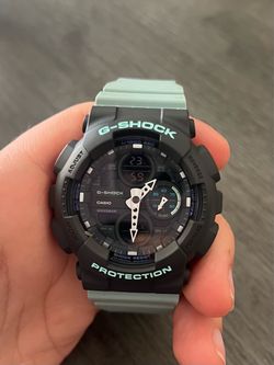 G-Shock S-Series Black & Mint Teal Watch (GMA-S140-2A)