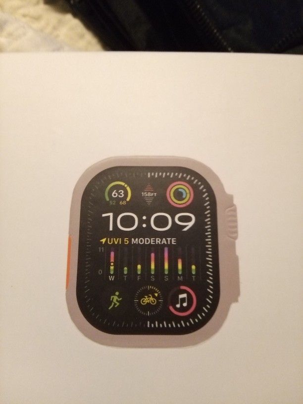Apple Watch Ultra 2. Orange Band Titanium Watch Face $300