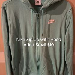 Nike Zip Up With Hood Adult Small 