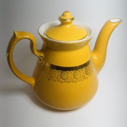 Yellow Tea Pot With Lid