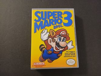 NES Super Mario Bros. 3 Game And Cusom Case