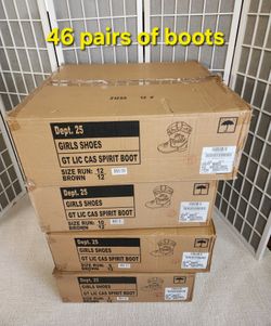 Bundle of shoes and boots