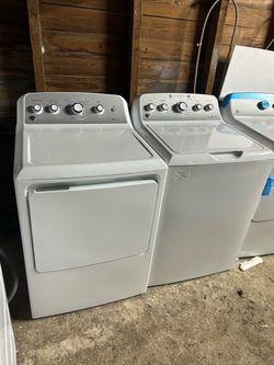 Set Washer and dryer GE used warranty