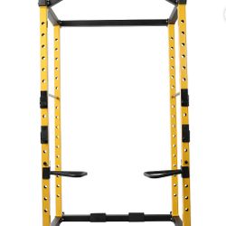BalanceFrom PC-1 Series Power Cage / Power Rack (1000 lb capacity) – Yellow/Black