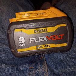 DeWalt 20v/60v 9ah Flexvolt Battery