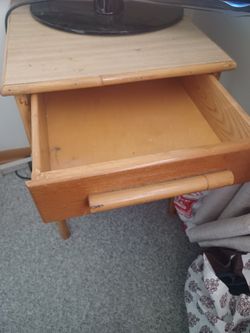 Bamboo TV Stand With Drawer